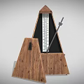 Wooden Metronome Musical Instrument Accessory With Classic Design And Tempo Indicator