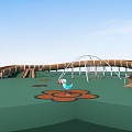 Children's equipment Modern play equipment 3d model