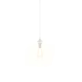 Modern Amber Glass Globe Pendant Lights Three Hanging Over Gray Paneled Wall