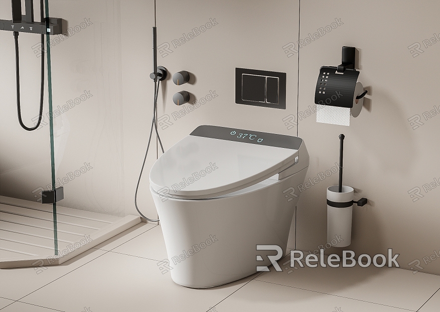 Smart toilet toilet model