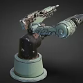 Light machine gun Turret machine gun Turret machine gun Turret machine gun weapon shell 3d model
