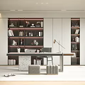 Modern study 3d model