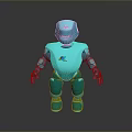 Industrial Robot Single Wheel Robot Double Wheel Robot Robot Robot Assistant Small Robot 3d model