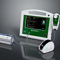 Advanced Healthcare Monitoring System With Digital Data Display Screen Handheld Unit And Connecting Cable