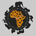 Modern Clock 3d model