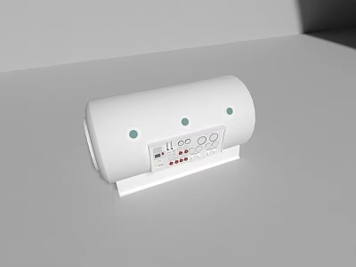 White Cylindrical Medical Device With Control Panel And Digital 3d model