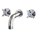 Modern Faucet Designs With Cross Handles In Brass And Stainless Steel Finishes