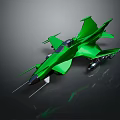 Futuristic Green Concept Aircraft With Sleek Design And Aerodynamic Features