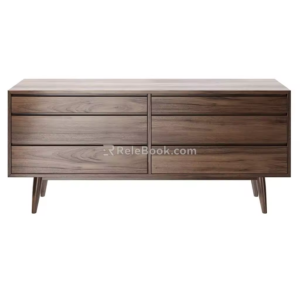 Double-layer chest of drawers 3d model