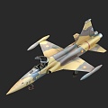 American F5 aircraft 3d model