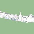 Traditional Ancient Architecture Exterior With Pinnacles Windows And Classic Roof Design