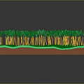 Green Plants With Yellow Stems And Green Leaves Growing On Green Ground In