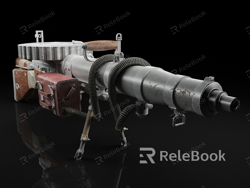 Lewis Machine Gun Weapon model