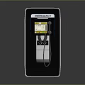 Emergency Phone Booth Structure With Public Safety Communication Features And Display Panel 3d model