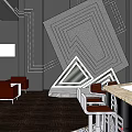 Modern Bar Interior Design With Stylish Seating Glass Railings And Natural Light