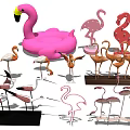 Modern Flamingo 3d model