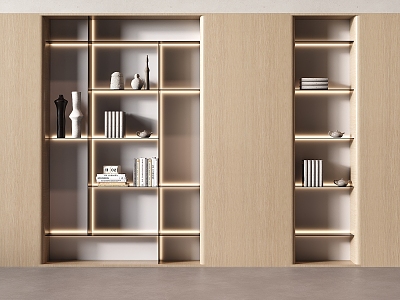 Modern Bookcase Decorative Cabinet model