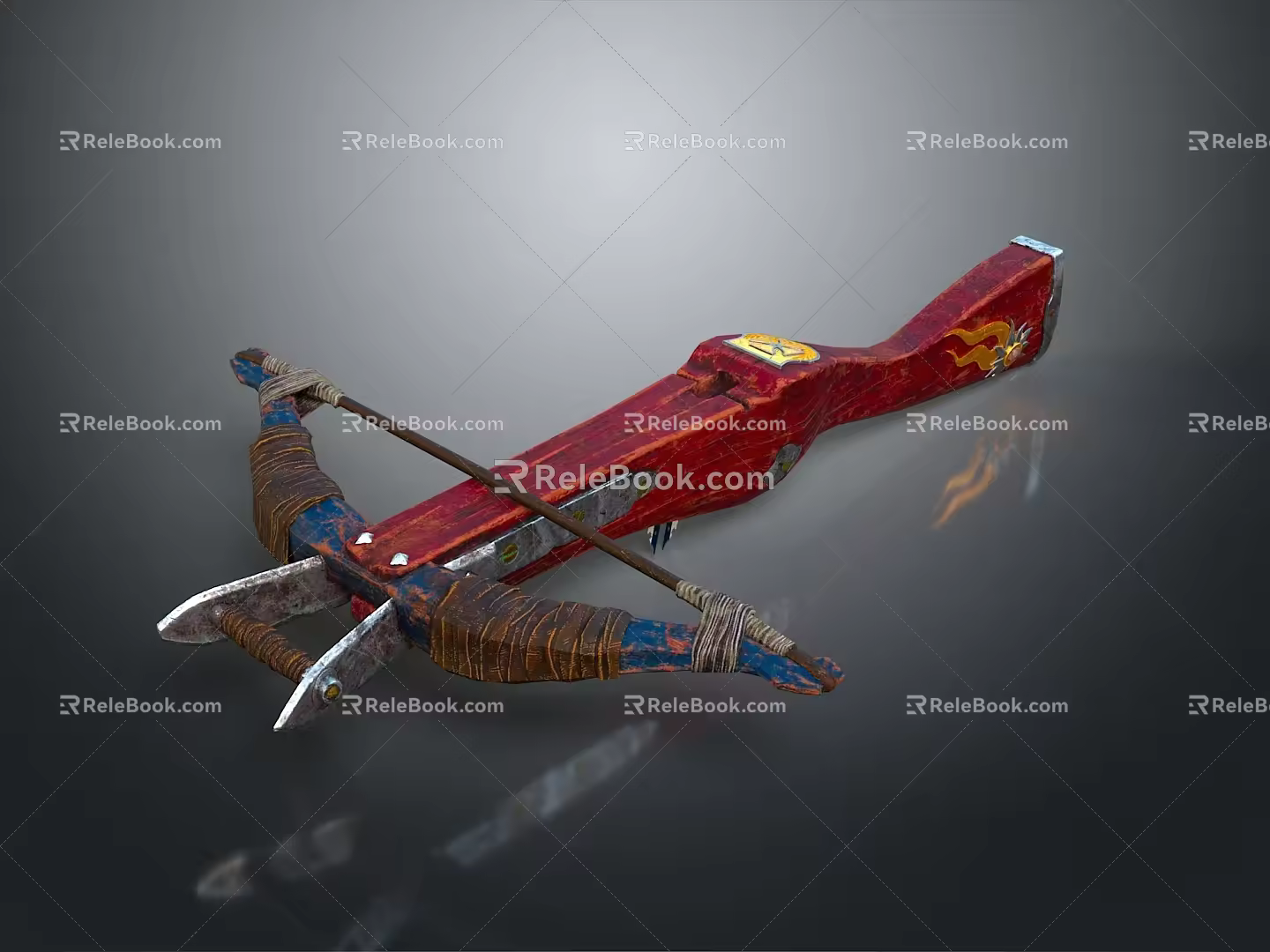 Crossbow Mechanical Crossbow Shift Bow and Arrow Shoot Far Equipment Weapons High-tech Crossbow 3d model