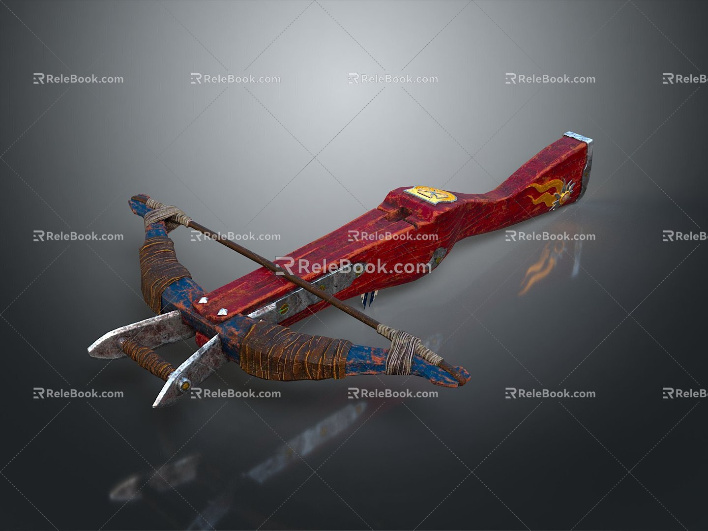 Crossbow Crossbow Crossbow Crossbow Mechanical Crossbow Shift Bow and Arrow Shoot Far Equipment Weapons High-tech Crossbow 3d model