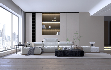 Modern Living Room Simple Living Room 3d model