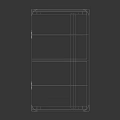 Modern Black Entryway Console Table With Crossed Legs And Storage Drawers