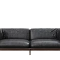 Nordic Double Sofa Office Sofa 3d model