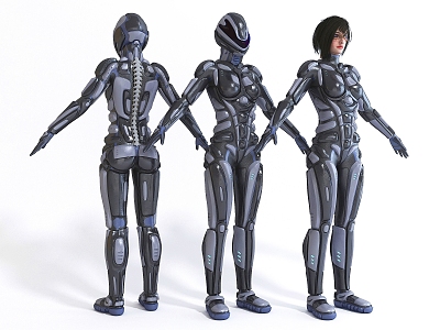 Style figure space suit protective clothing model