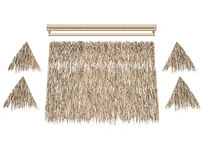 Thatch roof 3d model