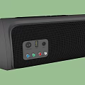 Modern Black Portable Wireless Speaker With Control Buttons And Audio Interfaces 3d model
