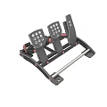 Professional Racing Simulation Pedal Set With Three Pedals Multiple Buttons And Metal Frame