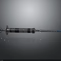 Medical Syringe Device With Metal Barrel And Sharp Needle Tip