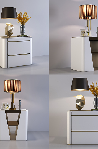 Modern bedside table 3d model