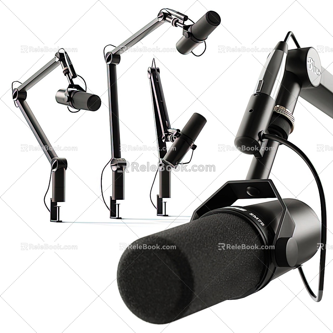 Modern microphone professional rotatable adjustable microphone microphone combination recording microphone equipment music equipment combination model