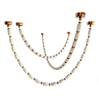 Light Luxury Chandelier 3d model
