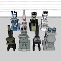 High Quality Industrial Microscopes Various Types For Laboratory Research Applications 3d model