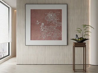 New Chinese Decorative Painting 3d model