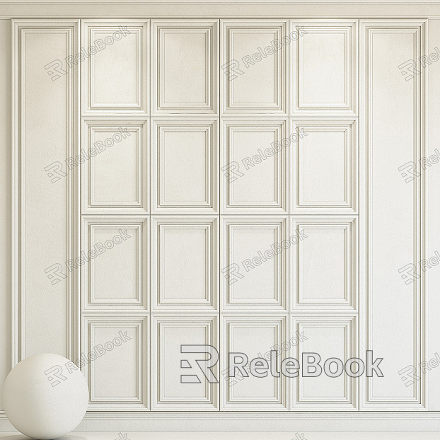 French Wall Panel Wall Trim Panel model