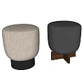 Dressing stool Ottoman stool Sofa stool 3d model