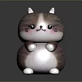 Modern Toy Muppet Toy Cat Pillow Muppet 3d model
