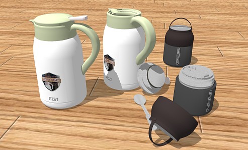 Modern thermos cup 3d model