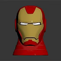 Iron Man Helmet Character Collectible With Gold Red Color And Detailed Face Mask Design