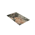 Square Rug With Abstract Gray Brown Black Textured Pattern For Living Room