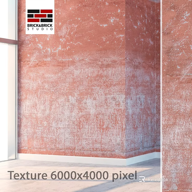 Elegant Textured Red Brown Decorative Wall For Modern Interior Spaces 3d model