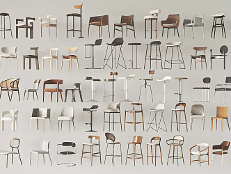 Modern Bar Chair 3d model