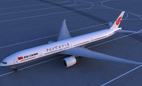 Airliner B777 3d model