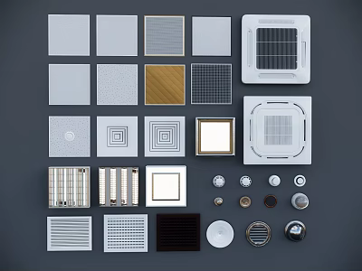 Modern vent outlet 3d model