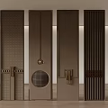 Hotel wall panel screen partition 3d model