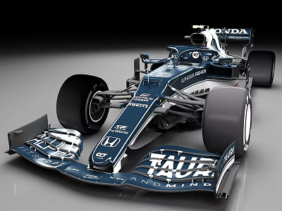 Honda Racing F1 Racing Formula Racing Car 2021 3d model Honda Racing F1 Racing Formula Racing Car 2021 3d model