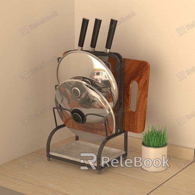 Knife Rack Pot Cover Drain Rack model