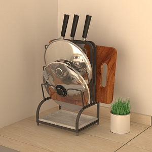 Knife Rack Pot Cover Drain Rack 3d model